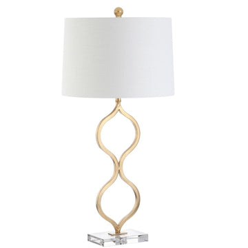 Levi 31.5" Metal/Crystal LED Table Lamp - JONATHAN Y
